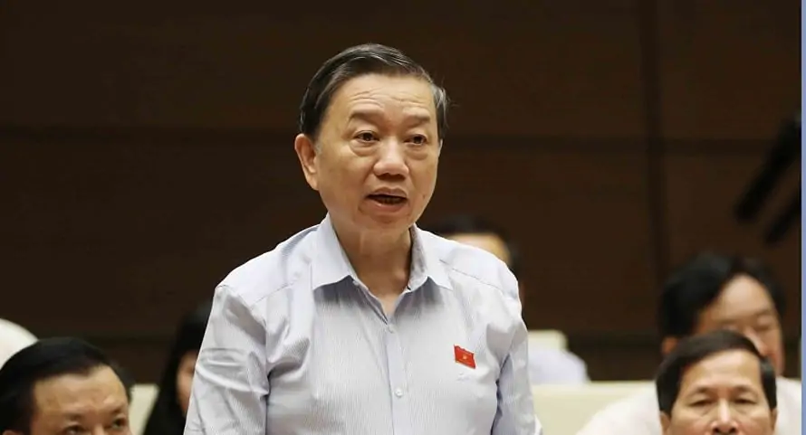 Bộ trưởng Công An Tô Lâm trả lời chất vấn Quốc hội